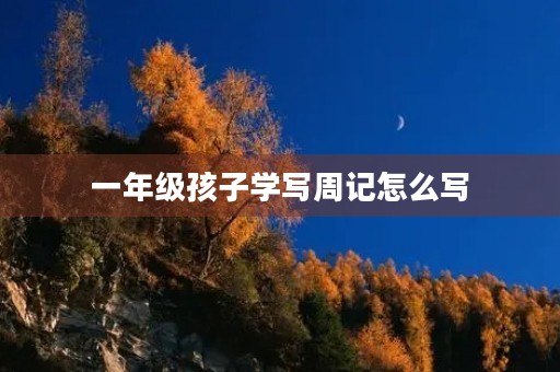 一年级孩子学写周记怎么写