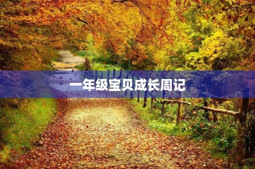 一年级宝贝成长周记