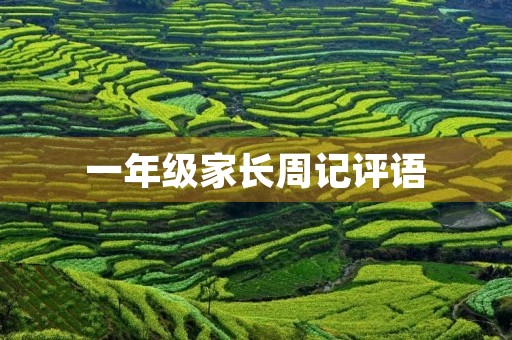 一年级家长周记评语 一年级家长周记评语