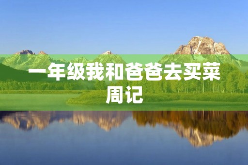 一年级我和爸爸去买菜周记