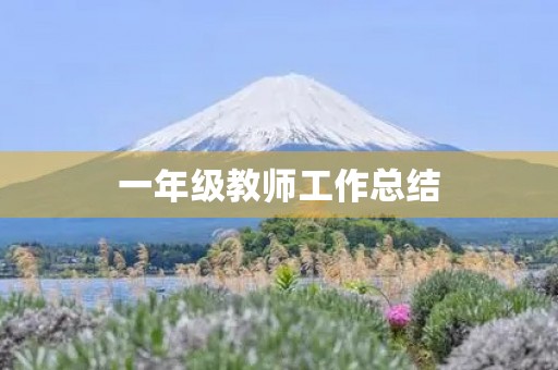 一年级教师工作总结