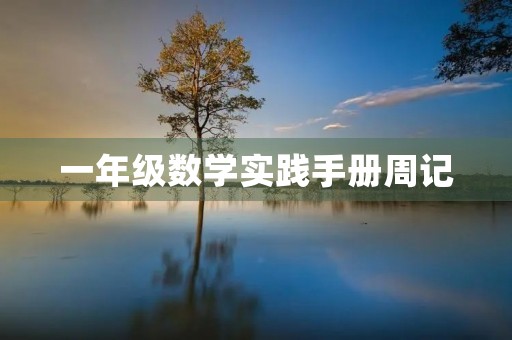 一年级数学实践手册周记 一年级数学实践手册周记