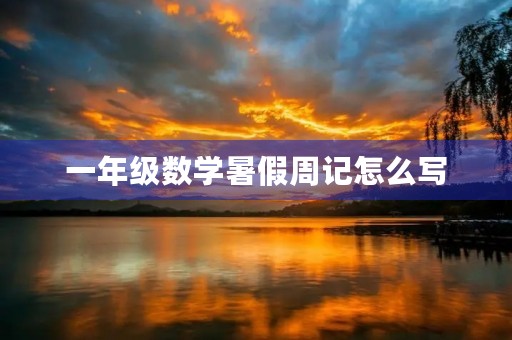 一年级数学暑假周记怎么写 一年级数学暑假周记怎么写