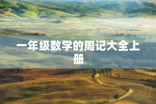 一年级数学的周记大全上册 一年级数学的周记大全上册