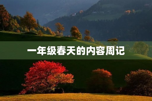 一年级春天的内容周记