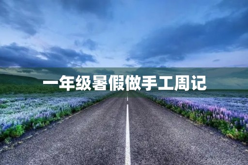 一年级暑假做手工周记 一年级暑假做手工周记