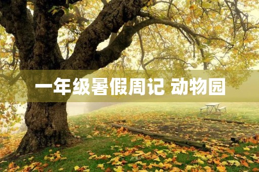 一年级暑假周记 动物园