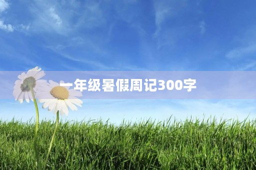 一年级暑假周记300字 一年级暑假周记300字