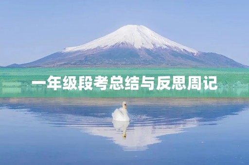 一年级段考总结与反思周记 一年级段考总结与反思周记
