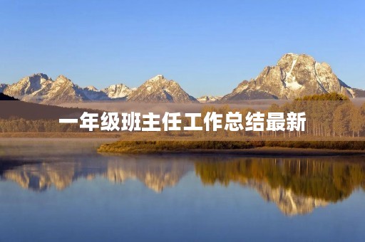 一年级班主任工作总结最新