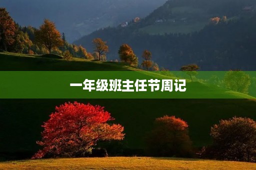 一年级班主任节周记 一年级班主任节周记