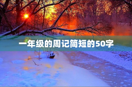 一年级的周记简短的50字