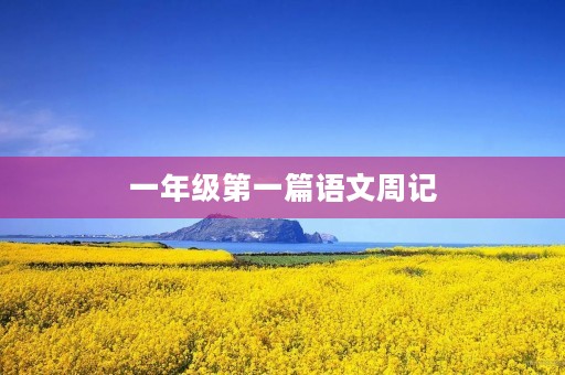 一年级第一篇语文周记 一年级第一篇语文周记
