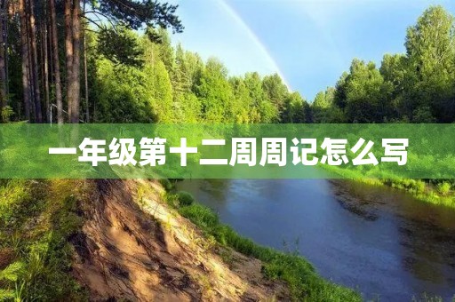 一年级第十二周周记怎么写