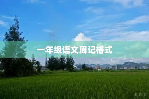 一年级语文周记格式 一年级语文周记格式