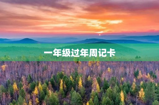 一年级过年周记卡