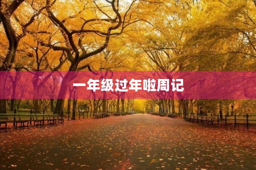 一年级过年啦周记