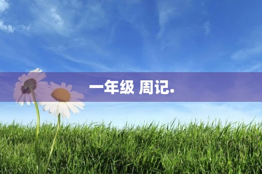 一年级 周记. 一年级 周记.