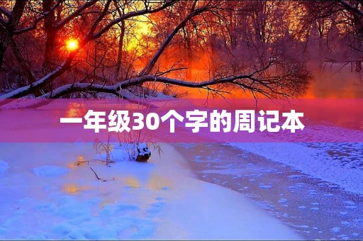 一年级30个字的周记本 一年级30个字的周记本