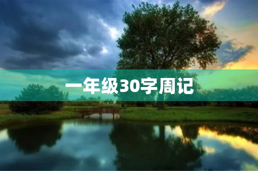 一年级30字周记 一年级30字周记
