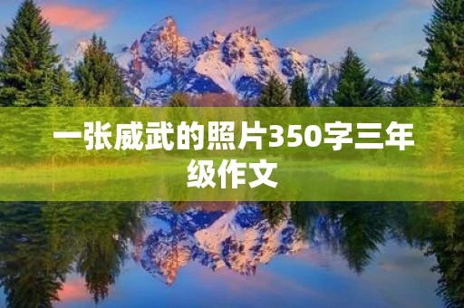一张威武的照片350字三年级作文