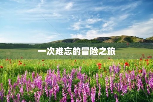 一次难忘的冒险之旅