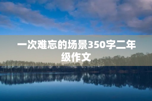 一次难忘的场景350字二年级作文