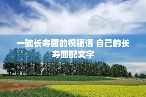 一碗长寿面的祝福语 自己的长寿面配文字