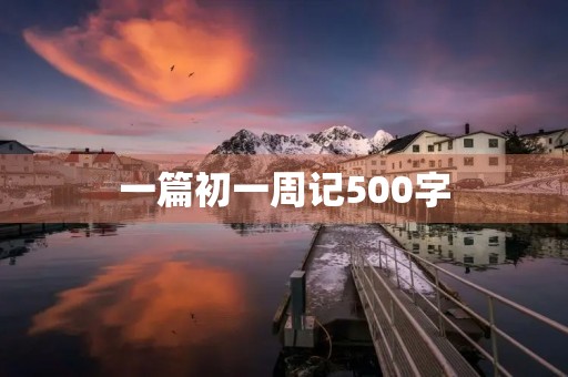 一篇初一周记500字 一篇初一周记500字