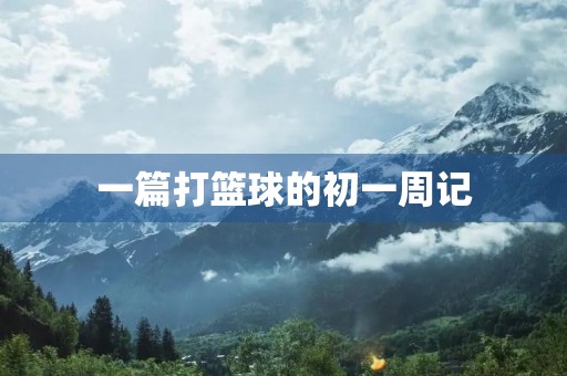 一篇打篮球的初一周记