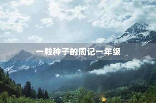 一粒种子的周记一年级