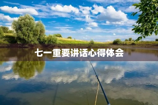 七一重要讲话心得体会，七一重要讲话心得体会1500字