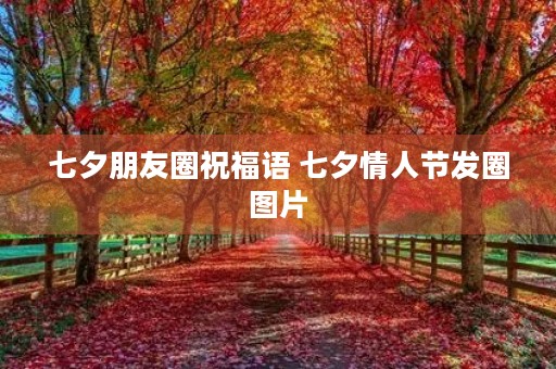 七夕朋友圈祝福语 七夕情人节发圈图片