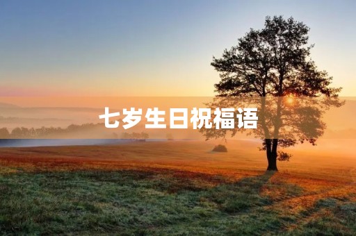 七岁生日祝福语，7周岁生日文案短句祝福