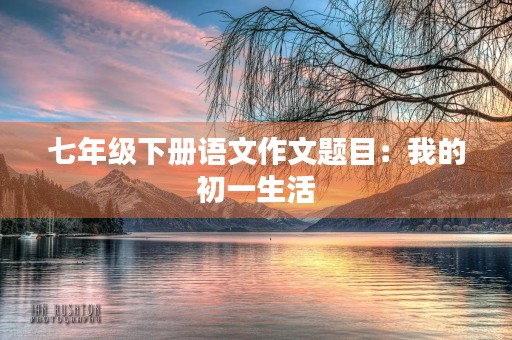 七年级下册语文作文题目：我的初一生活