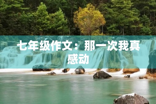 七年级作文:那一次我真感动 七年级作文:那一次我真感动