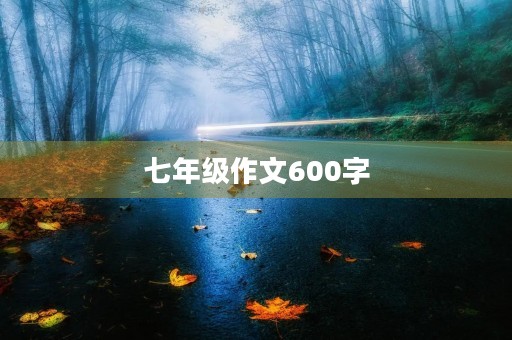七年级作文600字 七年级作文600字