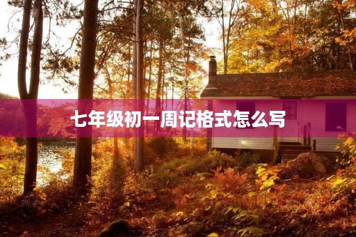 七年级初一周记格式怎么写 七年级初一周记格式怎么写