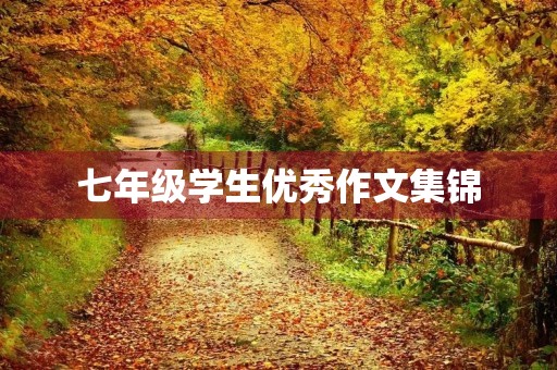 七年级学生优秀作文集锦