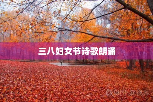 三八妇女节诗歌朗诵 三八妇女节诗歌朗诵