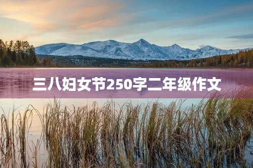三八妇女节250字二年级作文