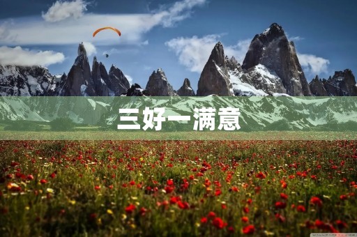 三好一满意，让工作更有意义