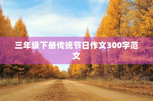 三年级下册传统节日作文300字范文