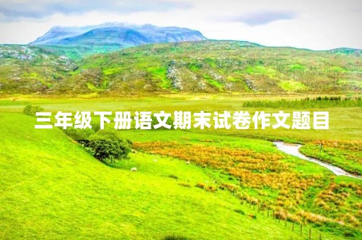 三年级下册语文期末试卷作文题目 三年级下册语文期末试卷作文题目
