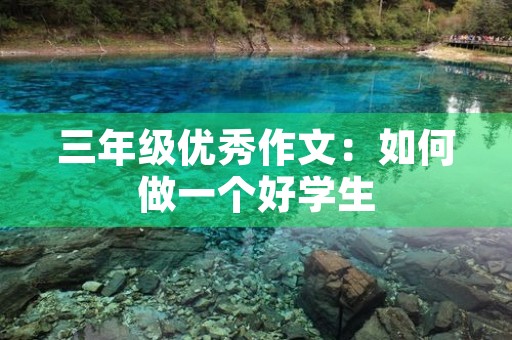 三年级优秀作文：如何做一个好学生