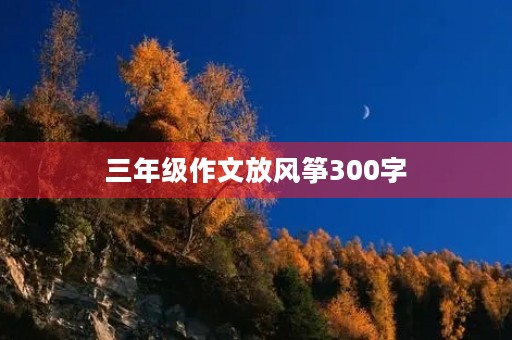 三年级作文放风筝300字