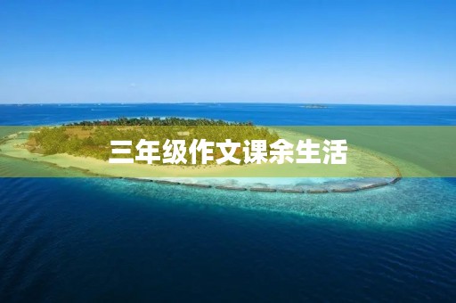 三年级作文课余生活