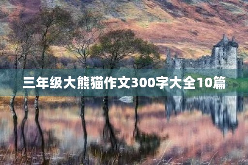 三年级大熊猫作文300字大全10篇 三年级大熊猫作文300字大全10篇
