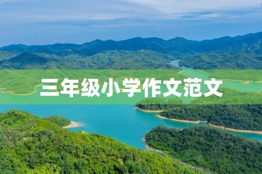 三年级小学作文范文 三年级小学作文范文
