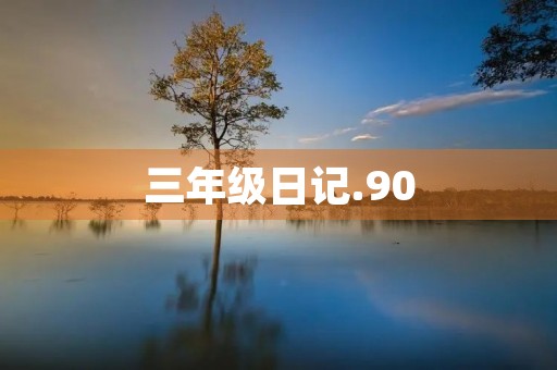 三年级日记.90 三年级日记.90